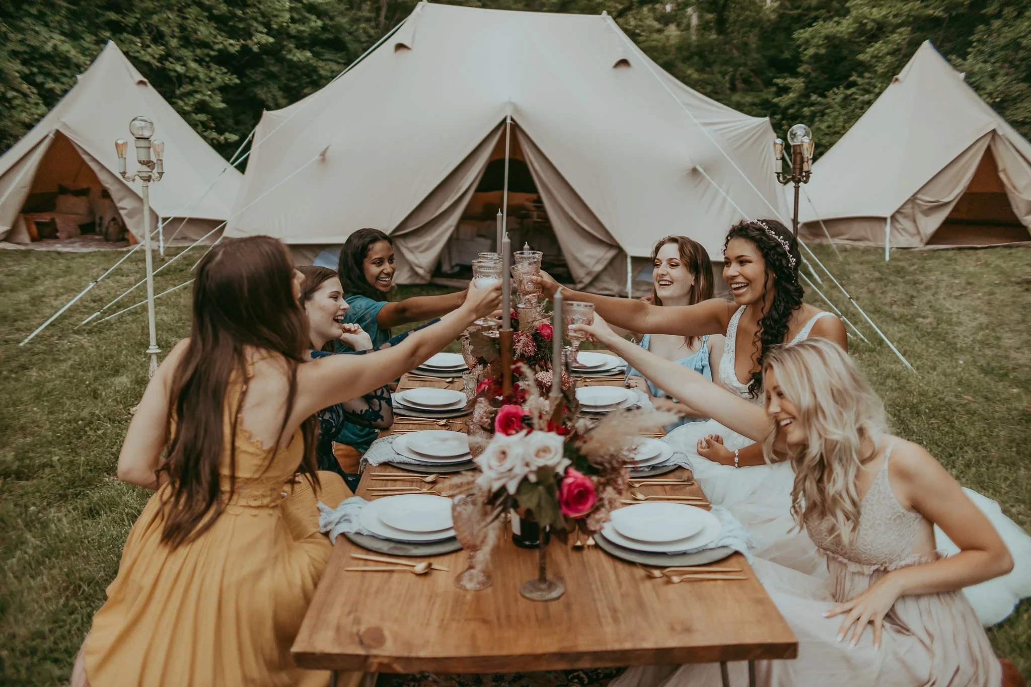 Bell sales tent wedding